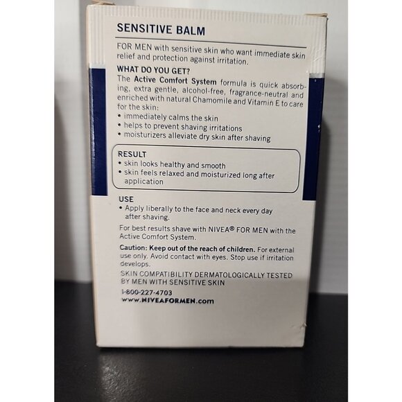 PRORASO + NIVEA men After Shave Balm Sensitive Skin soothing moisturizing lotion - Picture 5 of 6